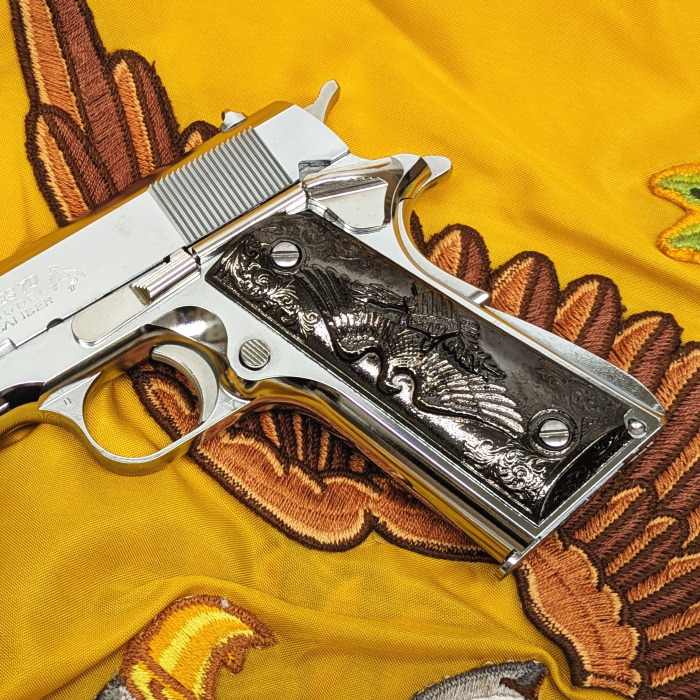 1911用 イーグルレリーフ ブラック（艶有）